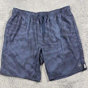 Travis Mathew Reach The Summit Blue Camo Performance Running Athletic Size XL